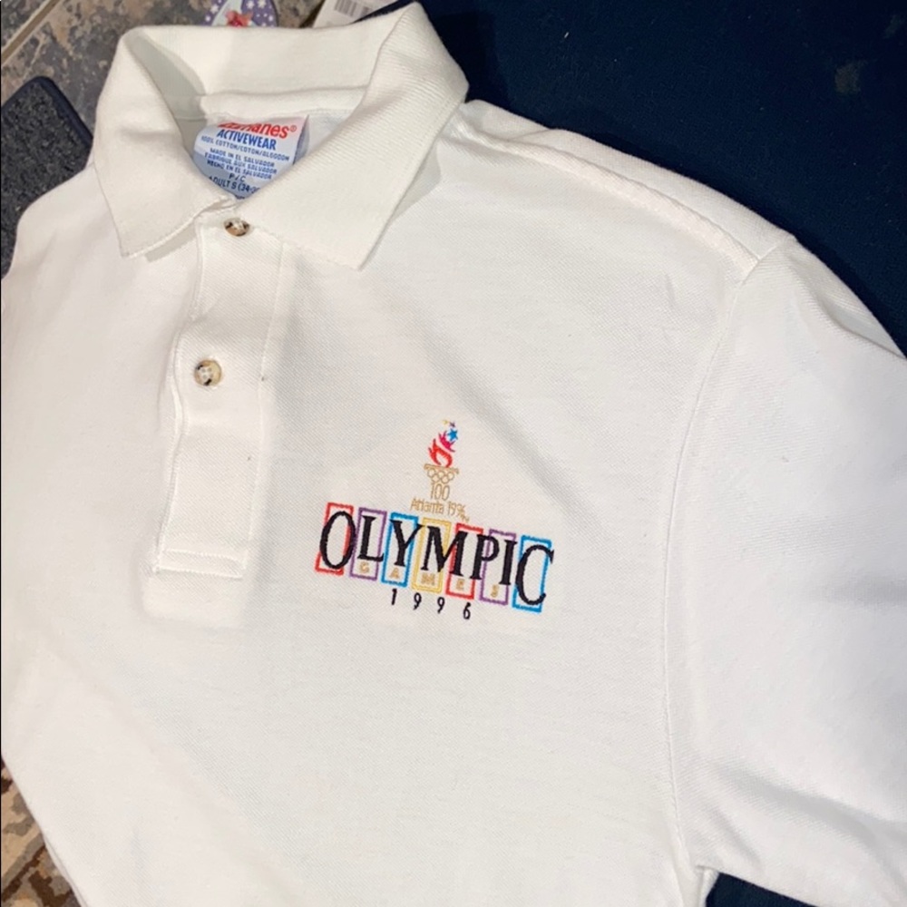 Collectable Atlanta 1996 White Polo Shirt